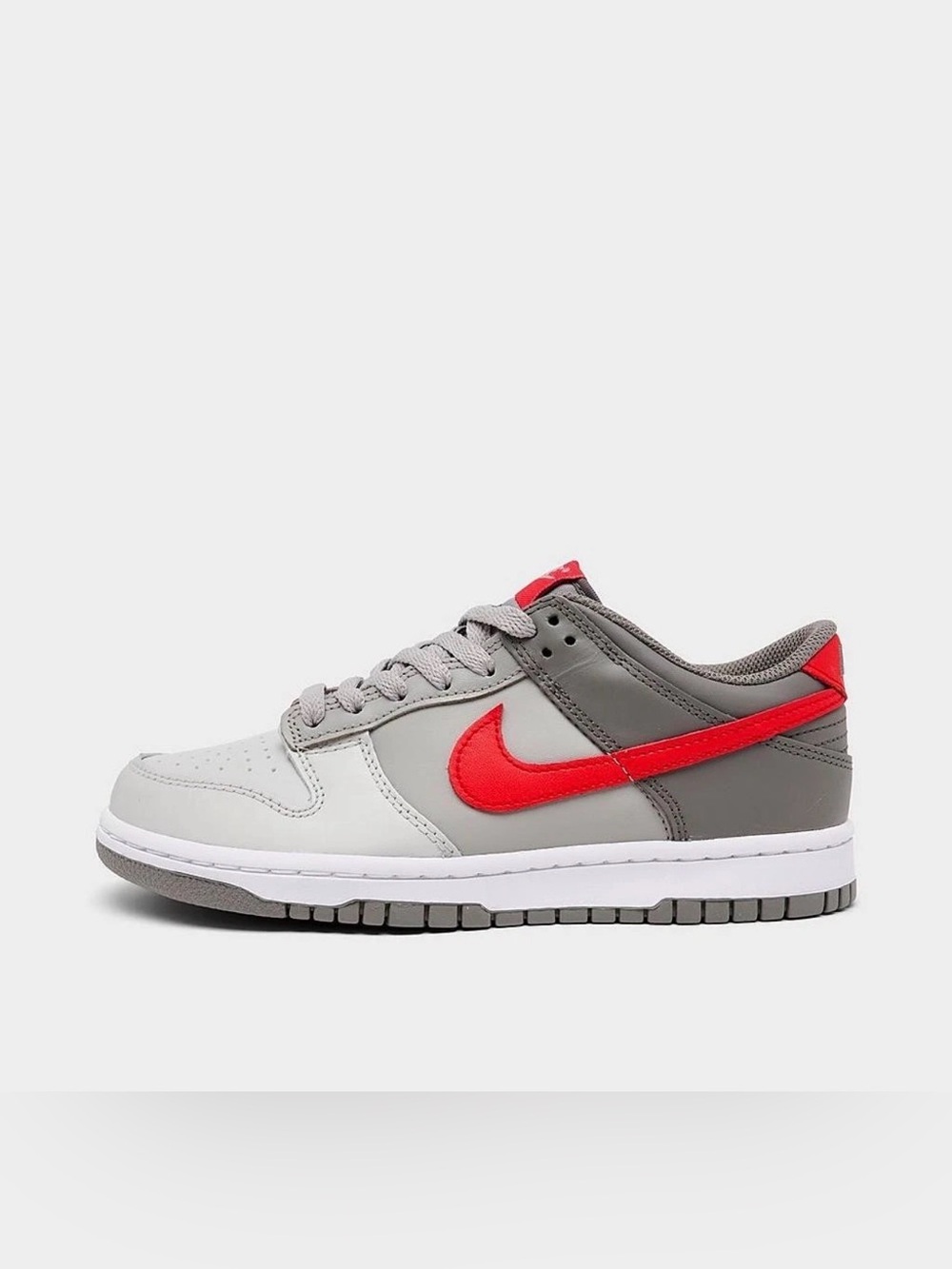 Sz 6.5Y / Women 8 Big Kid GS Nike Dunk Low FB9109 012 Cobblestone Red Grey